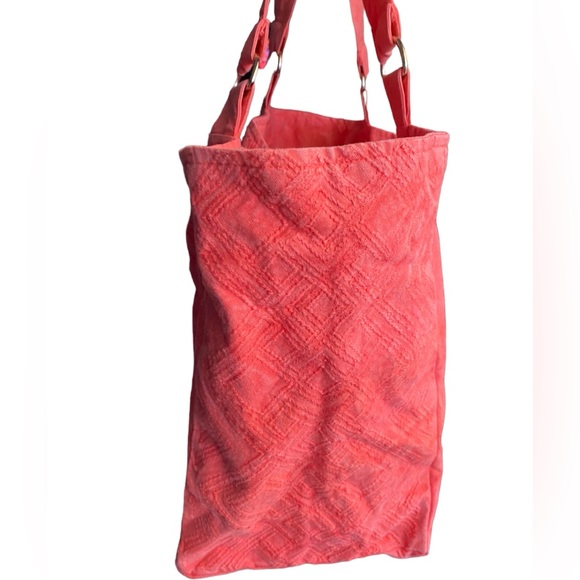 Kyla Seo Ella Embroidered Bag Cotton Zipper Tote NWT - Picture 4 of 11